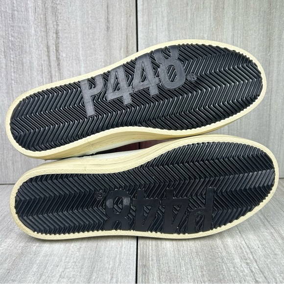 P448 Pink Crackle White Leather Skate Sneaker Shoes Women’s Size 8 EUR 38 - Picture 9 of 11